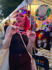 LED Rainbow Flower Crown Headband , Light Up Floral Hippie Rave Festival Party