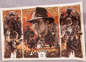 Indiana Jones Trilogy by Gabz Grzegorz Domaradzki xx/2600 Screen Print Art