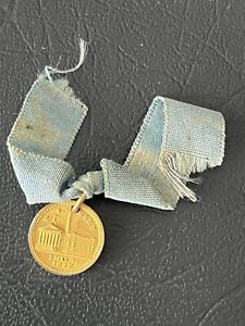 1876 Struck 1832 US Mint Centennial Medal w/ The Lords Prayer Reverse & Ribbon