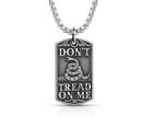 Montana Silversmiths Necklace Mens Don't Tread On Me Tag 23