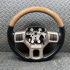 💥 OEM 2013-2018 RAM LONGHORN STEERING WHEEL ASSEMBLY BLACK LEATHER HEATED (For: Ram Limited)
