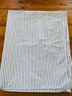 Vintage Ralph Lauren blue label 100% Cotton Blue Stripes Flat Sheet