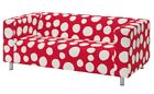 Ikea KLIPPAN Cover For loveseat sofa, Storvreta Red/White, NEW, COVER ONLY!
