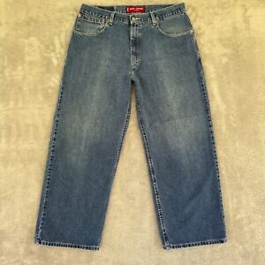 Vintage Levis Jeans Mens 35X28 (36X30 Tag) Blue 579 Baggy Straight Skater Denim