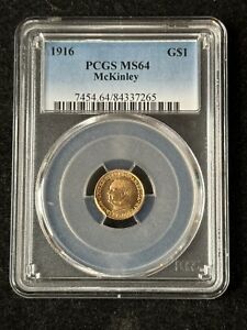 New Listing1916 McKinley Gold Dollar PCGS MS64
