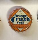 Crush SODA crown bottle cap flat acl cone can cork top orange label tin fountain