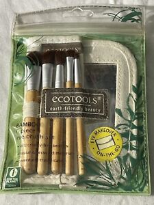EcoTools Bamboo 6-Piece Eye Brush Set - 5 Brushes + Case - Earth Friendly