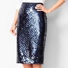 RSVP by Talbots Black Sequin Pencil Skirt Size 6