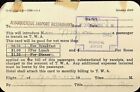 New Listing1943 TWA TRANSCONTINENTAL & WESTERN AIR ALBUQUERQUE, N.M. FOOD VOUCHER-ZZ-39