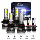 For Acura MDX 2001 2002 2003- 6X 6000K Combo LED Headlight Fog Light Bulbs Kits
