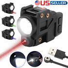 Red/Green/Blue Laser Sight Flashlight Rechargeable For Glock 17 19 Taurus G3C