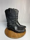 Nocona Mens Size 10.5 D Black Leather Cowboy Western Boots