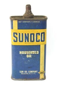 SUNOCO - LEAD TOP - HOUSEHOLD OIL TIN CAN - SUN OIL COMPANY