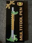 6 in 1 Multi Tool Yellow Pen Ballpoint Ruler Level Men Gift Gadget Lover Gift
