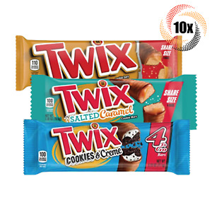 10x Packs Twix Variety Chocolate Cookie Bars Share Size Candy ( Mix & Match! )