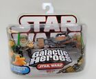 Star Wars Galactic Heroes Luke Skywalker & Speeder Bike Hasbro Figure Set 2007