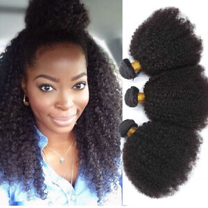 Mongolian Afro Kinky Curly 100% Virgin Hair Weave Brazilian Human Hair Bundles