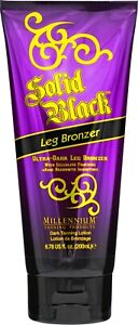 Millennium Solid Black Tanning Ultra Dark LEG BRONZER Tanning Bed Lotion 7 oz