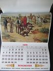 1979 Vintage Winchester Calendar Native American Cowboys Hunting Joe Ferrara art