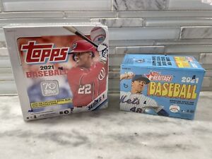 2021 Topps MLB Baseball Series 1 MEGA Box Walmart with HERITAGE Blaster Box