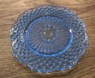Gorham Crystal Emily's Attic Blue Luncheon Plate 8.5