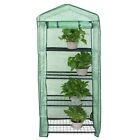 4 Tier Mini Greenhouse with Reinforced Cover Green House Portable Yard Indoor