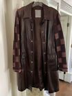 MISSONI Vintage Women's Leather and wool full-length coat