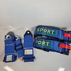 2 UNIVERSAL BLUE 5 POINT QUICK RELEASE RACING SEAT BELTS HARNESS SAFETY ATV UTV