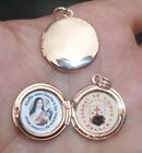 St Therese of the Child Jesus-St.Therese of Lisieux rose gold relic locket*Nice!