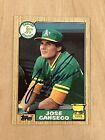 1987 Topps Jose Canseco Autograhed Rookie Card