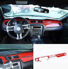 4x RED ABS Central Console Dashboard Decorate cover For Ford Mustang 2010-2014 (For: Ford Mustang GT)