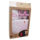 3 Piece Champion Baby Girls Outfit Gift, 0-6 Months, Pink Tie Dye Booties B3 MP