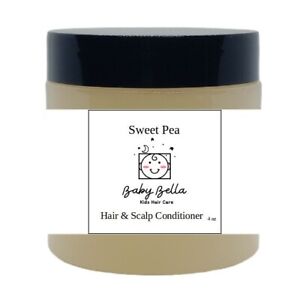 Baby Bella Kids Sweet Pea Hair & Scalp Conditioner, 4 OZ, Made in USA