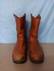 Red Wing Brown Pecos Cowboy Leather Work Boots Size 11 Made in USA