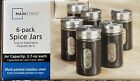 Mainstays 6 Piece Spice Jars New In Box