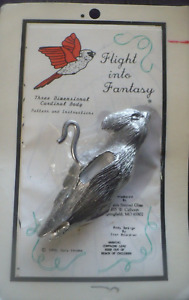Flight Into Fantasy Cast Metal Cardinal Body to Add Stained Glass Wings