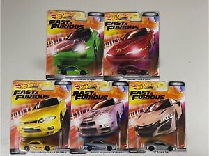 Hot Wheels Premium 2022 Fast And Furious Set Of 5