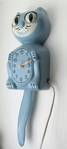 Vintage Kit Cat Klock 1950s Electric Baby Blue Kat Clock D3 Felix Complete Works