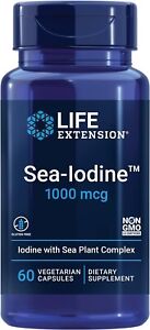 Life Extension Sea-Iodine - 1000 Mcg – Iodine Supplement without Salt, 60 Caps