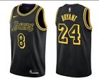 Los Angeles Lakers Kobe Bryant Black Mamba Jersey 8,24 BRAND NEW Size Large