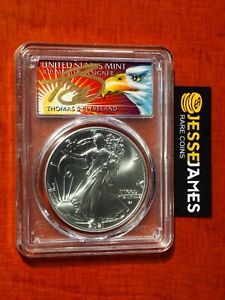 2021 SILVER EAGLE PCGS MS70 CLEVELAND FIRST STRIKE EAGLE WITH SUN LABEL TYPE 2