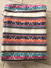 Peruvian Peru Hispanic Andean Woven Table Cloth Throw Runner Rainbow 92”x46”