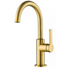 Kraus Oletto 1.8 GPM Single Handle Brushed Brass Kitchen Bar Faucet KPF-2822BB