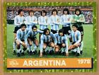 2022 Qatar World Cup Panni Online Exc Sticker Gold Argentina Team 1978 Gold Foil