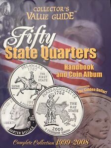 Fifty State Quarters Handbook & COMPLETED Coin Album Collection 1999-2008