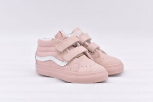 Toddler's Vans Sk8-Mid Reissue Pastel Mono Shoes Rose Smoke Pink, Size 6