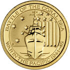 Australia Gold War in the Pacific Battle Coral Sea 1/10 oz $15 BU - Random Date