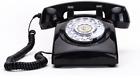 Rotary Dial Telephone Phone Real Working Vintage Old Fashion Black 1960S NEW