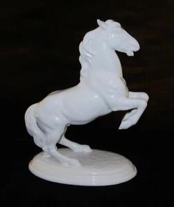 R Chocholka Keramos Vienna Porcelain White Rearing Horse Figurine 12
