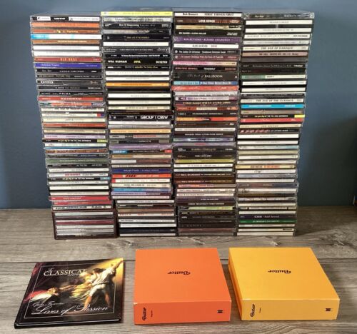Lot of 175+ CDs in Cases, Various Artists, Country, Pop, Rap, Rock, Classical